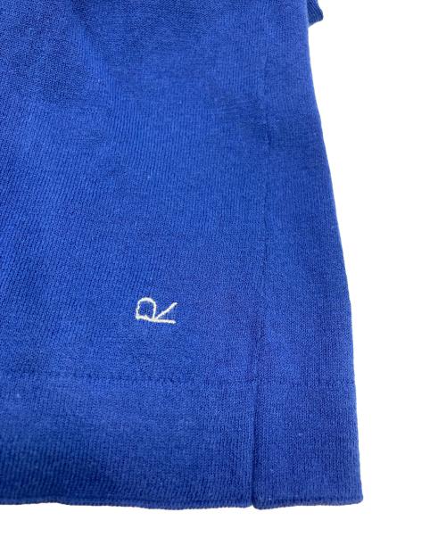 45R（フォーティファイブ・アール）45R (フォーティファイブ・アール) アイスコットンのスキッパーニットカーディガン  ブルー サイズ:3の古着・服飾アイテム