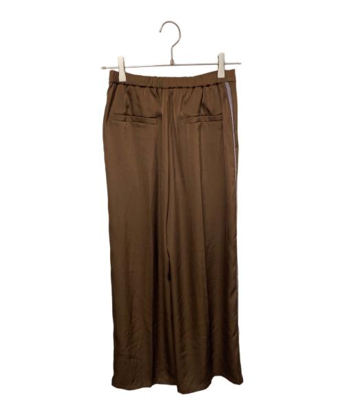 JOURNAL STANDARD（ジャーナルスタンダード）JOURNAL STANDARD (ジャーナルスタンダード) 【&FUNCTION】【接触冷感/洗える】マットサテンワイドパンツ ブラウン サイズ:36の古着・服飾アイテム