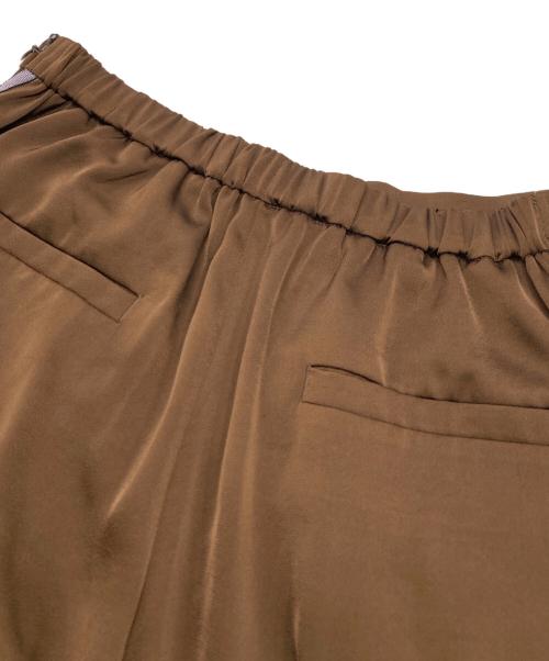 JOURNAL STANDARD（ジャーナルスタンダード）JOURNAL STANDARD (ジャーナルスタンダード) 【&FUNCTION】【接触冷感/洗える】マットサテンワイドパンツ ブラウン サイズ:36の古着・服飾アイテム