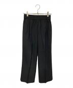 JOURNAL STANDARD relumeジャーナルスタンダード レリューム）の古着「マットウースフレアタックパンツ」｜ブラック