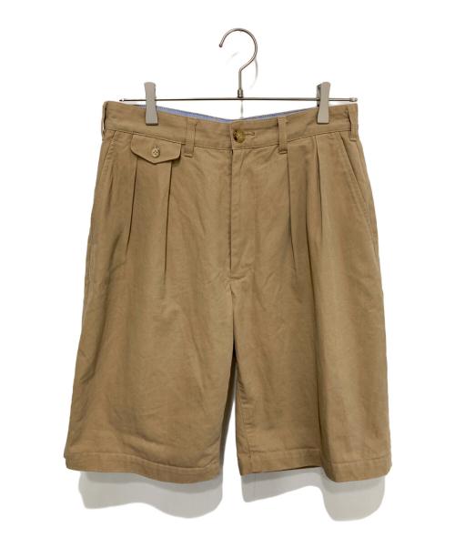 BEAMS PLUS（ビームスプラス）BEAMS PLUS (ビームスプラス) 2プリーツショーツ ツイル ベージュ サイズ:Ｓの古着・服飾アイテム