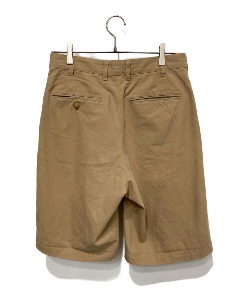 BEAMS PLUS（ビームスプラス）BEAMS PLUS (ビームスプラス) 2プリーツショーツ ツイル ベージュ サイズ:Ｓの古着・服飾アイテム