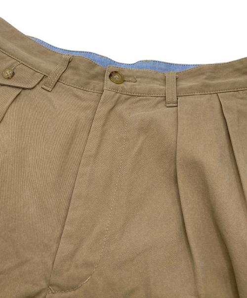 BEAMS PLUS（ビームスプラス）BEAMS PLUS (ビームスプラス) 2プリーツショーツ ツイル ベージュ サイズ:Ｓの古着・服飾アイテム