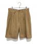 BEAMS PLUS（ビームスプラス）の古着「2プリーツショーツ ツイル」｜ベージュ