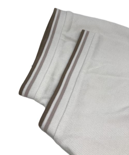 FRED PERRY（フレッドペリー）FRED PERRY (フレッドペリー) JOURNAL STANDARD (ジャーナルスタンダード) 別注 鹿の子クルーネックTシャツ ホワイト サイズ:Lの古着・服飾アイテム