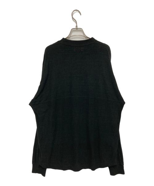 UNFIL（アンフィル）unfil (アンフィル) ローシルクプレーンジャージ ロングスリーブTEE ブラック サイズ:4の古着・服飾アイテム