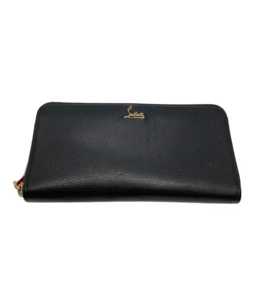 Christian Louboutin（クリスチャン・ルブタン）Christian Louboutin (クリスチャン・ルブタン) パネトーネ ラウンドファスナーウォレット ブラックの古着・服飾アイテム