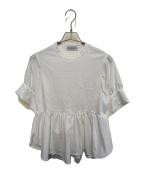 Adam et Ropeアダム エ ロペ）の古着「【サステナブル・洗える・UVカット】バウンスカフスプルオーバー」｜ホワイト