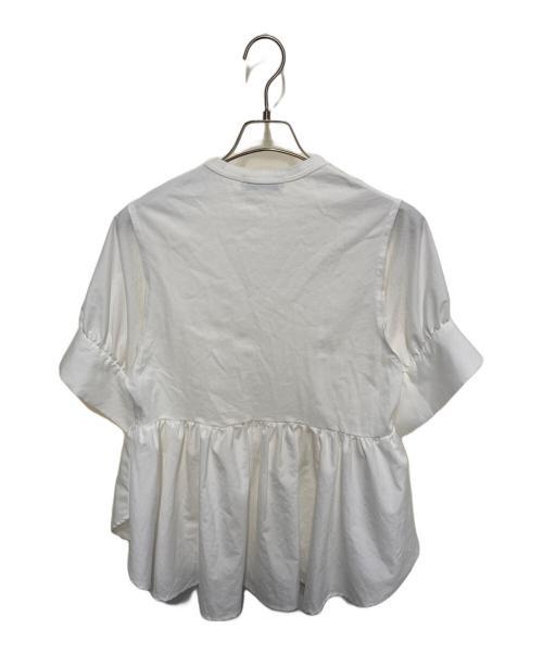 Adam et Rope（アダム エ ロペ）Adam et Rope (アダム エ ロペ) 【サステナブル・洗える・UVカット】バウンスカフスプルオーバー ホワイト サイズ:FREEの古着・服飾アイテム