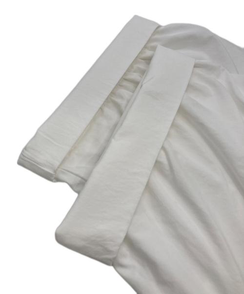 Adam et Rope（アダム エ ロペ）Adam et Rope (アダム エ ロペ) 【サステナブル・洗える・UVカット】バウンスカフスプルオーバー ホワイト サイズ:FREEの古着・服飾アイテム