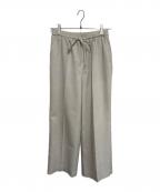 green label relaxingグリーンレーベルリラクシング）の古着「ニーハイフレアパンツ」｜アイボリー