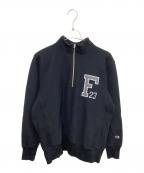 Champion REVERSE WEAVEチャンピオン リバース ウィーブ）の古着「リバースウィーブ ハーフジップスウェット」｜ブラック