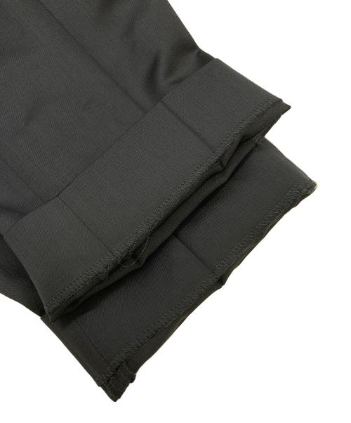 DRAWER（ドゥロワー）DRAWER (ドゥロワー) ウールモヘヤサテンタックパンツ ネイビー サイズ:40の古着・服飾アイテム