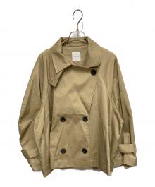 apart by lowrys（アパートバイローリーズ）の古着「キャンディースリーブショートトレンチコート」｜キャメル