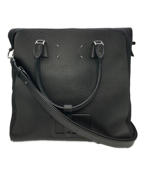 Maison Margiela（メゾンマルジェラ）Maison Margiela (メゾンマルジェラ) 5AC グレインレザー 3wayバッグ ブラックの古着・服飾アイテム