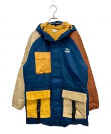 PUMA（プーマ）の古着「レトロブロック ダウンジャケット」｜マルチカラー