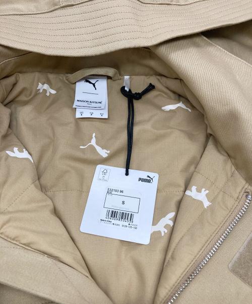 PUMA（プーマ）PUMA (プーマ) maison kitsune (メゾンキツネ) MILITA / ミリタリーコート ベージュ サイズ:Ｓの古着・服飾アイテム