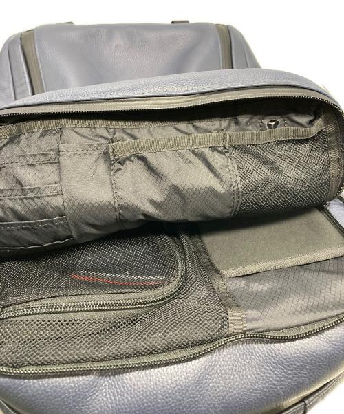 BROSKI and SUPPLY（ブロスキーアンドサプライ）BROSKI AND SUPPLY (ブロスキーアンドサプライ) レザーバックパック ネイビーの古着・服飾アイテム