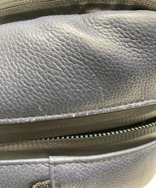 BROSKI and SUPPLY（ブロスキーアンドサプライ）BROSKI AND SUPPLY (ブロスキーアンドサプライ) レザーバックパック ネイビーの古着・服飾アイテム