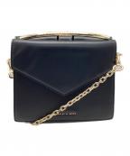 CHARLES & KEITHチャールズアンドキース）の古着「メタリックプッシュロック クロスボディバッグ」｜ブラック