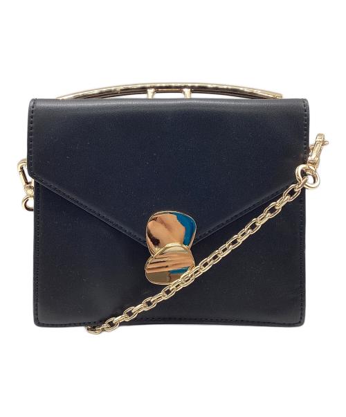 CHARLES & KEITH（チャールズアンドキース）CHARLES & KEITH (チャールズ＆キース) メタリックプッシュロック クロスボディバッグ ブラックの古着・服飾アイテム