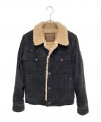 TMTティーエムティー）の古着「ヴィンテージスラブコーデュロイボアジャケット」｜ブラック