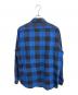 CAMPUS (キャンパス) バッファローチェックフランネルシャツ ブルー×ブラック サイズ:L：4000円