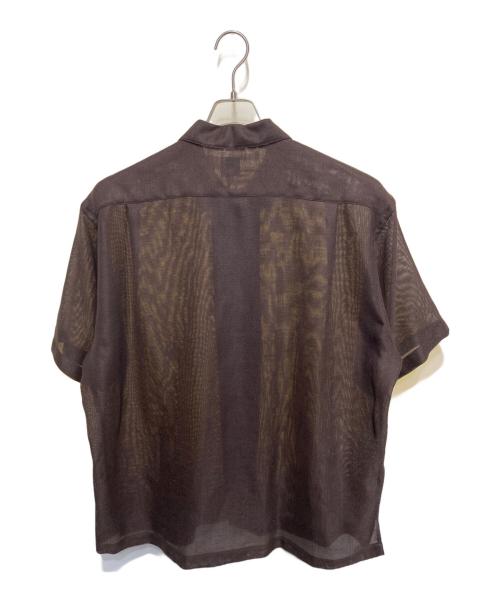 California General Store（カリフォルニアジェネラルストア）California General Store (カリフォルニアジェネラルストア) メッシュシアーシャツ ブラウン サイズ:Lの古着・服飾アイテム