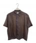 California General Store（カリフォルニアジェネラルストア）の古着「メッシュシアーシャツ」｜ブラウン