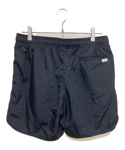 WTAPS（ダブルタップス）WTAPS (ダブルタップス) ロゴプリント ナイロンツイルショートパンツ ブラック サイズ:3の古着・服飾アイテム