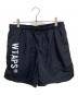 WTAPS（ダブルタップス）の古着「ロゴプリント ナイロンツイルショートパンツ」｜ブラック