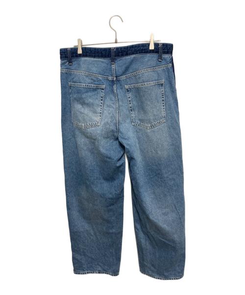 ZARA（ザラ）ZARA (ザラ) バギーフィットストライプジーンズ ブルー サイズ:44の古着・服飾アイテム