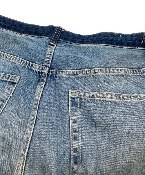 ZARA（ザラ）ZARA (ザラ) バギーフィットストライプジーンズ ブルー サイズ:44の古着・服飾アイテム