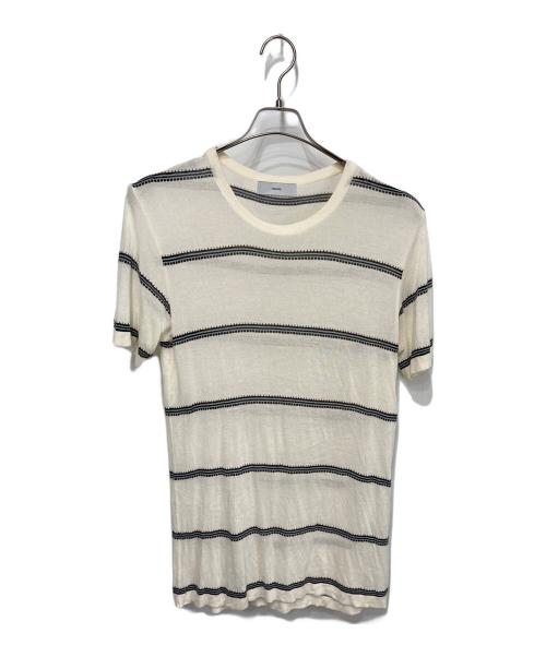 SUGARHILL（シュガーヒル）SUGARHILL (シュガーヒル) ストライプニットTEE ホワイト サイズ:記載なしの古着・服飾アイテム