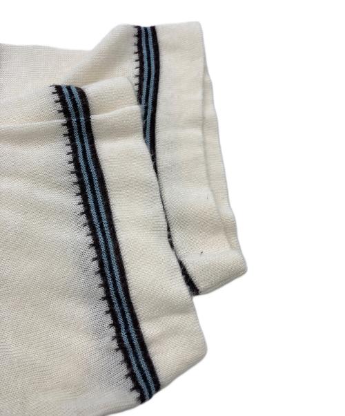 SUGARHILL（シュガーヒル）SUGARHILL (シュガーヒル) ストライプニットTEE ホワイト サイズ:記載なしの古着・服飾アイテム