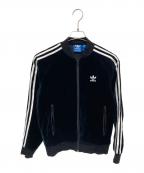 adidas Originalsアディダスオリジナル）の古着「ベロア スーパースター ジャージ」｜ブラック