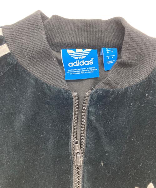 adidas Originals（アディダスオリジナル）adidas Originals (アディダスオリジナル) ベロア スーパースター ジャージ ブラック サイズ:Ｓの古着・服飾アイテム