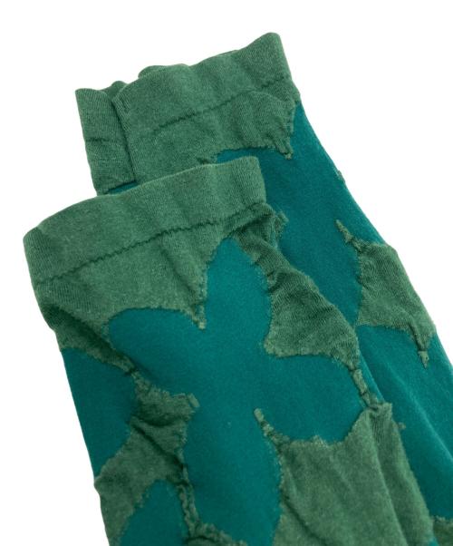 HaaT（ハート）Haat (ハート) ジャガードモックネックカットソー グリーン サイズ:2の古着・服飾アイテム