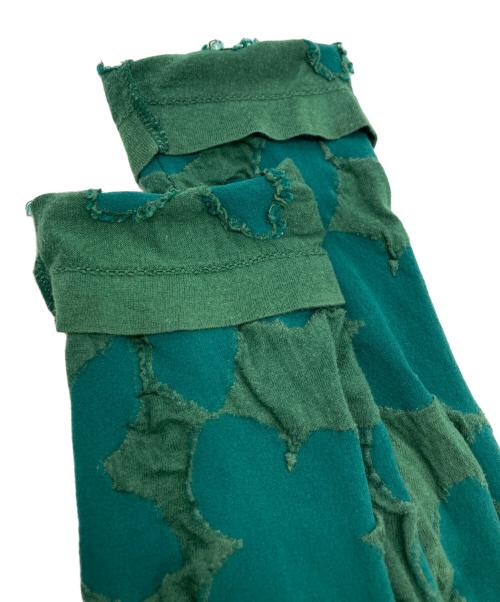 HaaT（ハート）Haat (ハート) ジャガードモックネックカットソー グリーン サイズ:2の古着・服飾アイテム