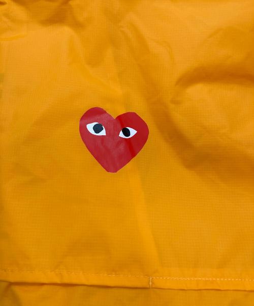 PLAY COMME des GARCONS（プレイコムデギャルソン）PLAY COMME des GARCONS (プレイコムデギャルソン) K-WAY (ケイウェイ) コラボナイロンアノラックパーカー オレンジ サイズ:Lの古着・服飾アイテム