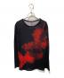 YOHJI YAMAMOTO（ヨウジヤマモト）の古着「グラフィックデザインカットソー」｜ブラック×レッド