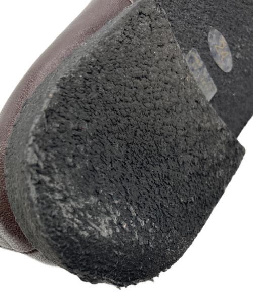 MARGARET HOWELL idea（マーガレット ハウエル アイディア）MARGARET HOWELL idea (マーガレット ハウエル アイディア) ラウンドトゥフラットパンプス ブラウン サイズ:24㎝の古着・服飾アイテム