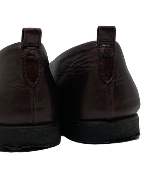 MARGARET HOWELL idea（マーガレット ハウエル アイディア）MARGARET HOWELL idea (マーガレット ハウエル アイディア) ラウンドトゥフラットパンプス ブラウン サイズ:24㎝の古着・服飾アイテム