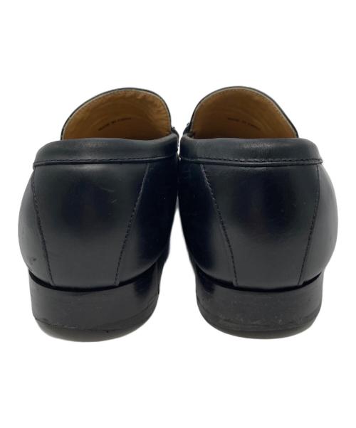 REGAL（リーガル）REGAL (リーガル) 編み込みロングノーズレザーローファー ブラック サイズ:25の古着・服飾アイテム