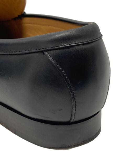 REGAL（リーガル）REGAL (リーガル) 編み込みロングノーズレザーローファー ブラック サイズ:25の古着・服飾アイテム