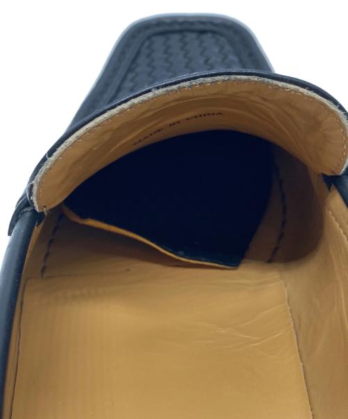 REGAL（リーガル）REGAL (リーガル) 編み込みロングノーズレザーローファー ブラック サイズ:25の古着・服飾アイテム