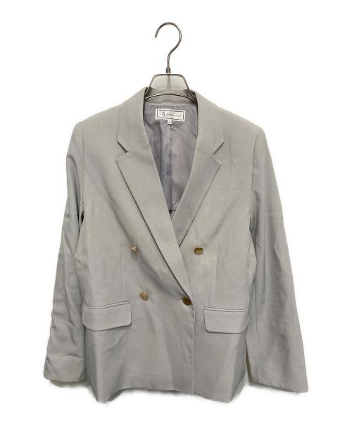 ROPE PICNIC（ロペピクニック）ROPE PICNIC (ロペピクニック) クリアツイル金ボタンジャケット グレー サイズ:38の古着・服飾アイテム