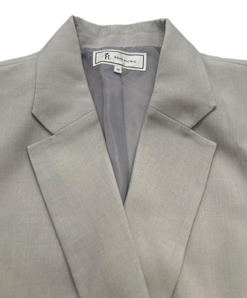 ROPE PICNIC（ロペピクニック）ROPE PICNIC (ロペピクニック) クリアツイル金ボタンジャケット グレー サイズ:38の古着・服飾アイテム
