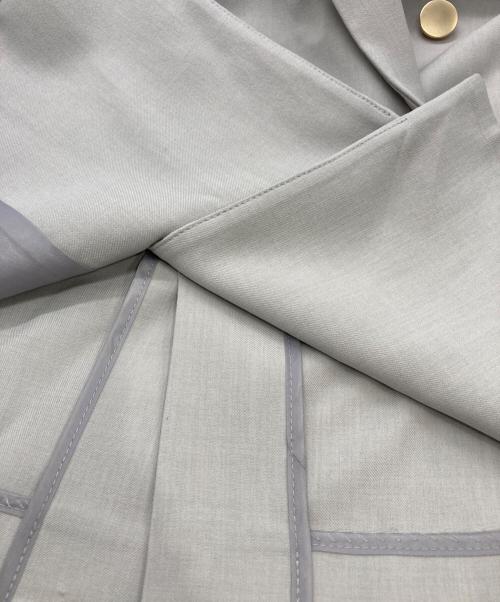 ROPE PICNIC（ロペピクニック）ROPE PICNIC (ロペピクニック) クリアツイル金ボタンジャケット グレー サイズ:38の古着・服飾アイテム