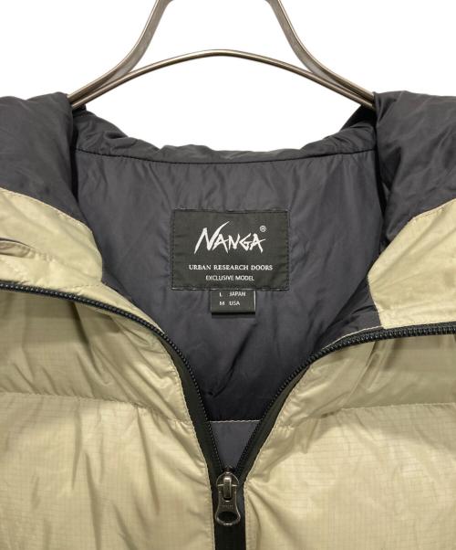 NANGA（ナンガ）NANGA (ナンガ) URBAN RESEARCH DOORS (アーバンリサーチドアーズ) 別注オーロラダウンジャケット ベージュ サイズ:Lの古着・服飾アイテム